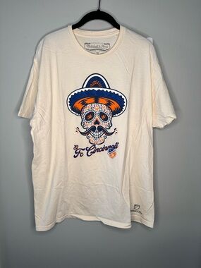 Mitchell & Ness Men’s Unisex FC Cincinnati Soccer Sugar Skull T Shirt - Size XL